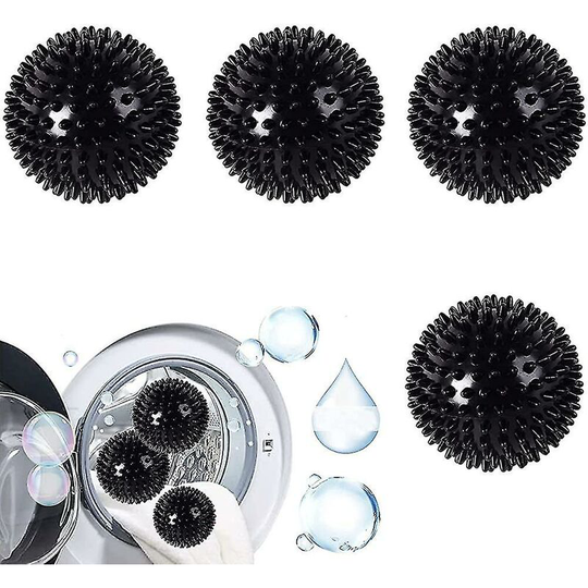 Pack of 4 dryer balls, scented dryer balls, dryer balls for tumble dryers, black balls