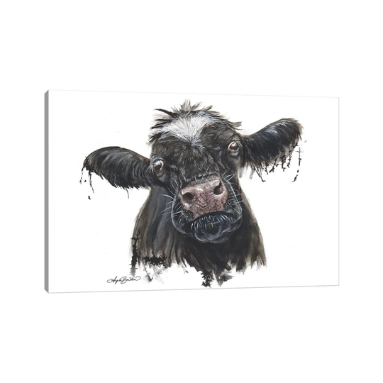 Doris the Dairy Cow by Angela Bawden - Wrapped Canvas Graphic Art