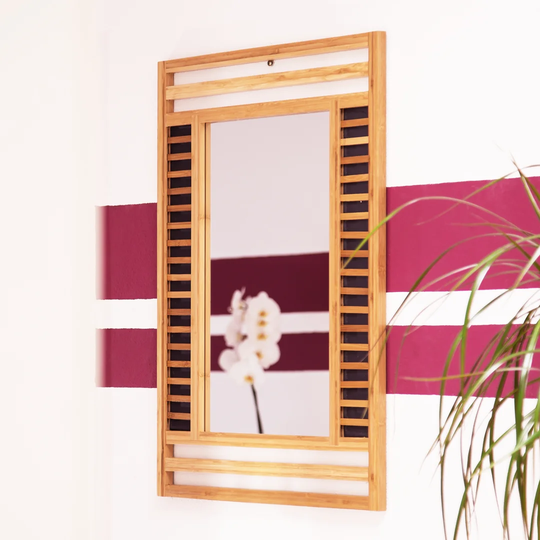 Arnette Bamboo Bathroom Mirror
