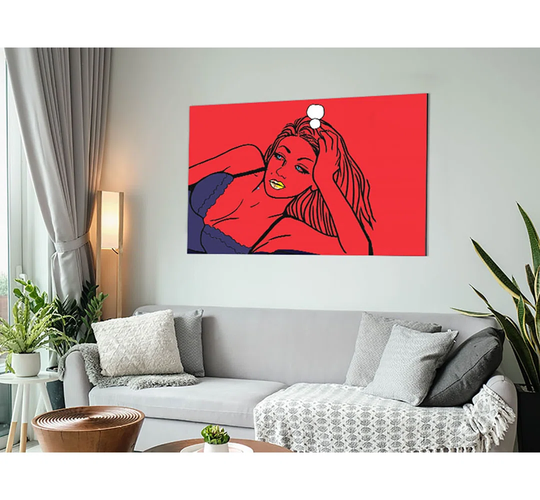 Think - Unframed Graphic Art on Metal