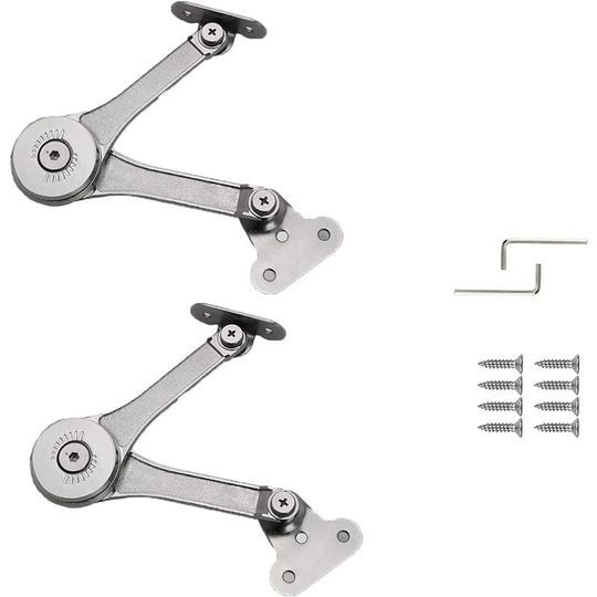 Furniture Cabinet Lift, Box Hinge Bracket, Adjustable Lid Hinges, For Furniture Doors, Cabinets, Cabinet Shelf, 2pcs Dksfjkl