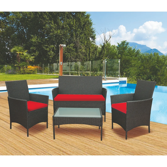 Ebonie 4 Seater Rattan Sofa Set