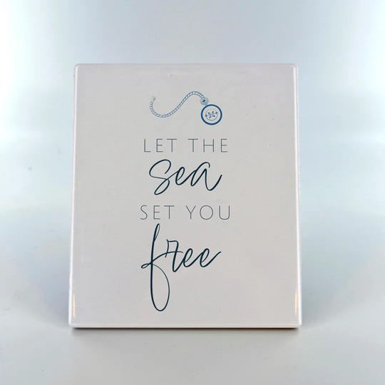 Kaylix Let the Sea Set You Free Decorative Slate