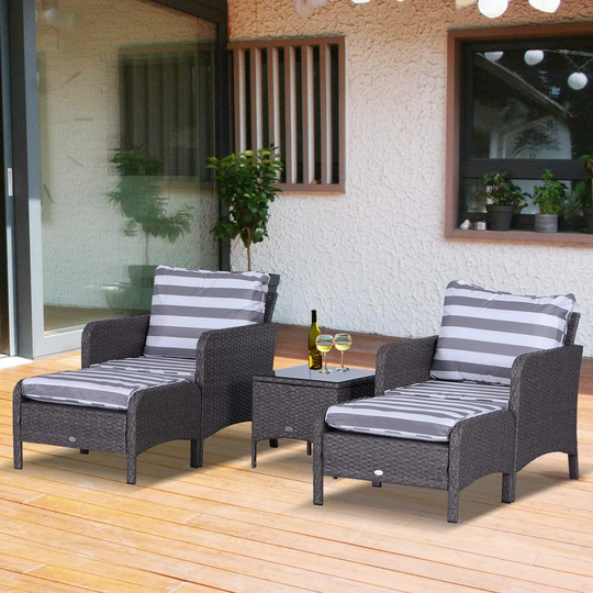 Garman 2 Seater Rattan Conversation Set