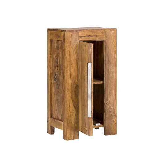 Chandra 42Cm W x 80Cm H x 30Cm D Solid Wood Free-Standing Bathroom Cabinet
