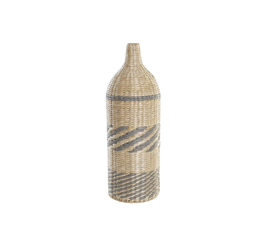 Beige 60Cm Wood Table Vase