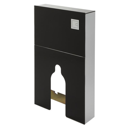 Arca - Black 504mm Bathroom Toilet wc Unit for Back to Wall Pan - Milano