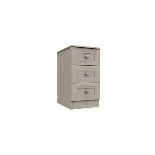Wisbech 3 Drawer Bedside Table