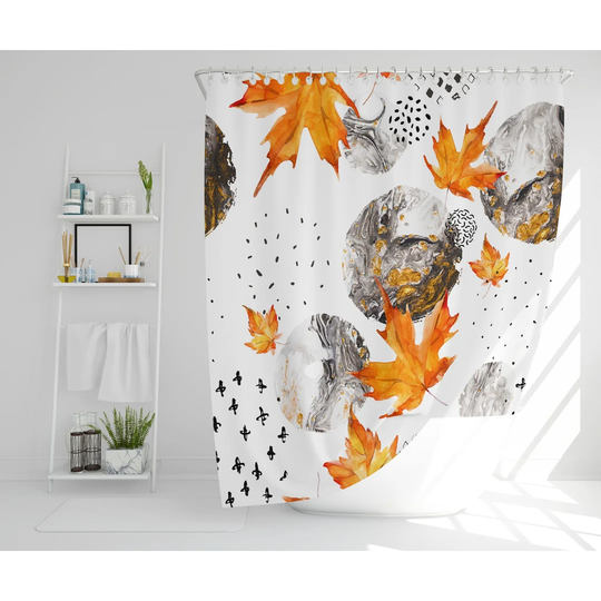 Skiba Polyester Shower Curtain Set