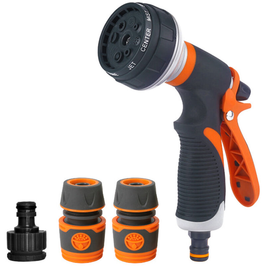 Car Water Washer High Pressure Hose Sprayer Home Watering Sprinkler with 8 Splash Modes for Car Washing Plants Watering Pets Shower - Type 5