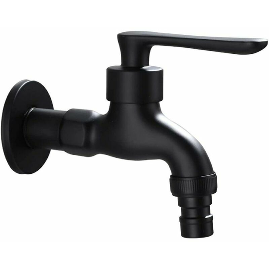 Thsidne Better Outdoor Garden Faucet Vintage Cold Water Tap with Unique Control Interface (1/2 Inch Outlets - 1/2 Inch Inlets), Suitable for Garden,