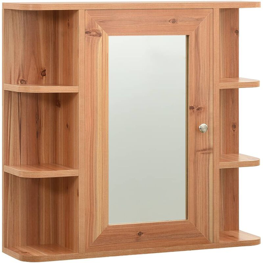 Vidaxl - Bathroom Mirror Cabinet Oak 66x17x63 cm mdf Brown