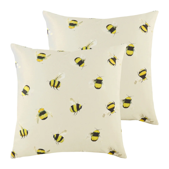 Bonham August Grove Busy Bees Cotton Cushion with Filling