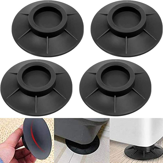Washing Machine Pads, 4Pcs Washing Machine Foot Pads Anti-vibration Mat Rubber Anti-vibration Damping Pads
