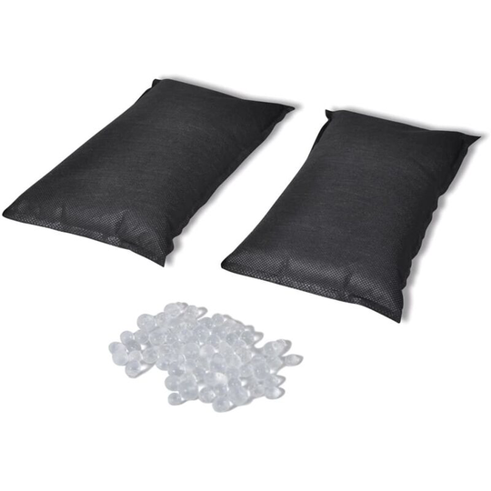 Silica Gel Desiccant Bags 2 pcs 2 kg - Transparent