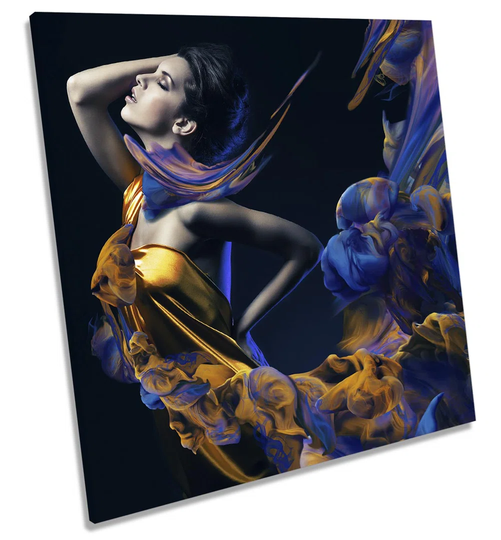 Woman Fashion Dress - Wrapped Canvas Photograph