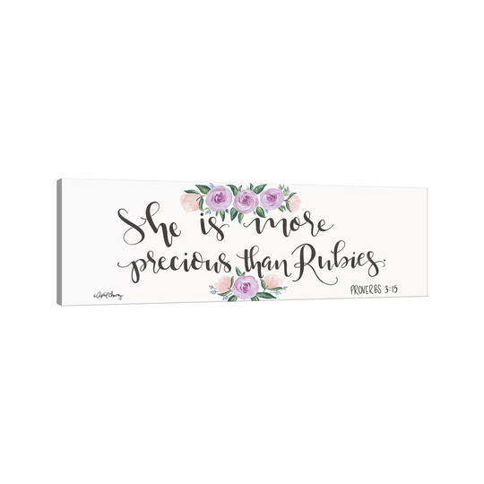 Proverb 3:15 by April Chavez - Wrapped Canvas Panoramic Graphic Art