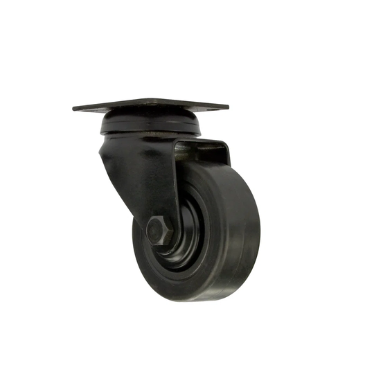 4 Pcs Black Swivel Casters Diameter 50Mm