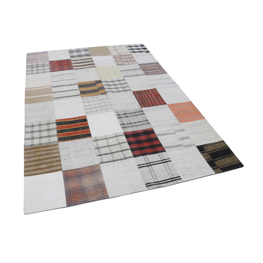Johnrussell Kirk Yama Hand-Knotted Cotton/Wool White Rug