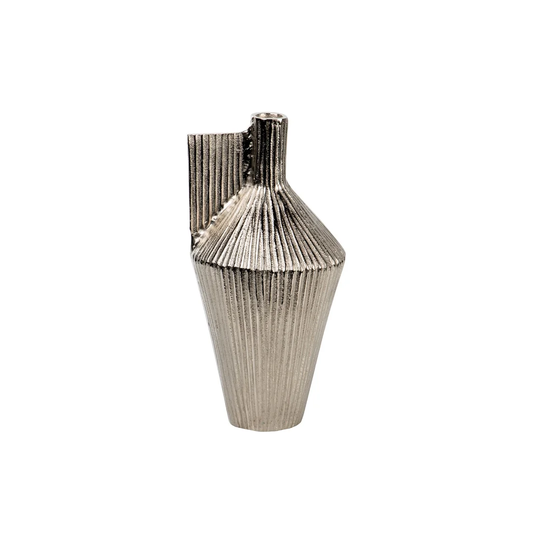 Rough Nickel Vase 30x15x15 Cm