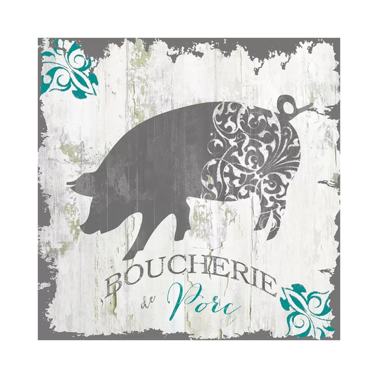 Ferme Teal II by Color Bakery - Wrapped Canvas Art Prints
