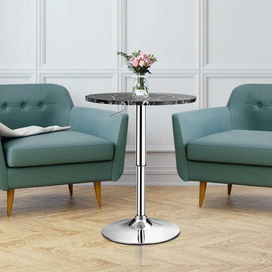 Modern Height Adjustable Bar Table 360Swivel Counter Table Home Dining Table