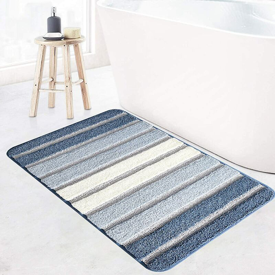 Betterlifegb - bette Bath Mat, Non-Slip Bath Mat, Super Soft Bath Mat, Machine Washable, Absorbent Microfiber Bath Mat (Blue, 40 x 60 cm)