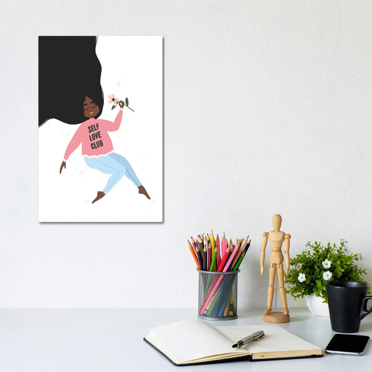 Self Love Club by The Beau Studio - Wrapped Canvas Typography
