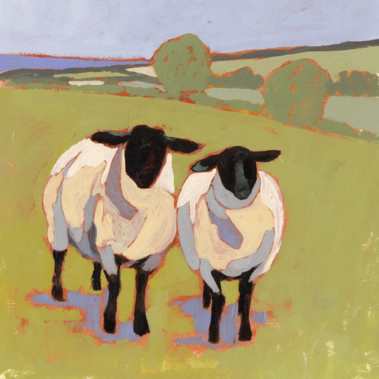 Suffolk Sheep IV by Victoria Borges - Wrapped Canvas Painting