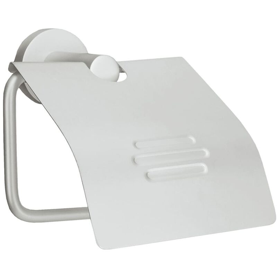 Roll Holder with Lid Apollo Aluminium Kleine Wolke - Silver