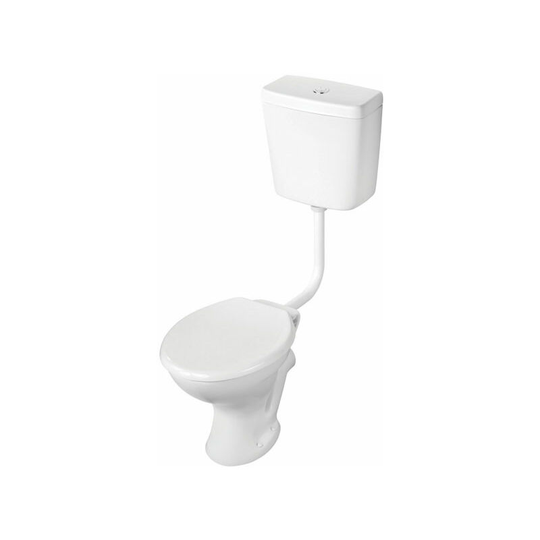 Sandringham 21 Low Level Toilet Push Button Cistern - Hardwearing Seat - Armitage Shanks