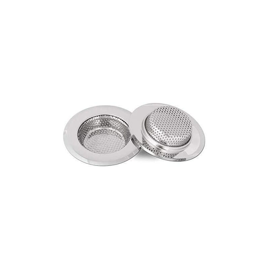Kitchen Sink Filter, Stainless Steel Sink Filter, Kitchen Sink Grid, 25mm Deep, 2 Pieces (Small)