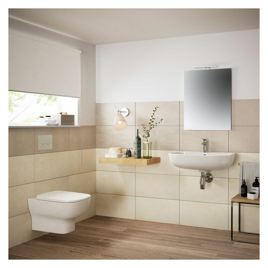 Bathroom Mirror with Ambient Light and Anti-Steam 700mm h x 700mm w - Ideal Standard