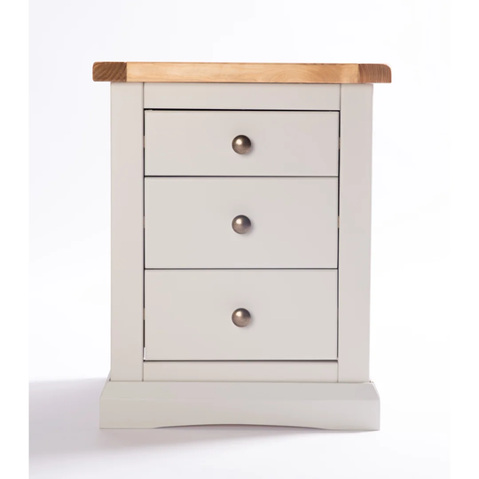 Tiberius 3 Drawer Bedside Table