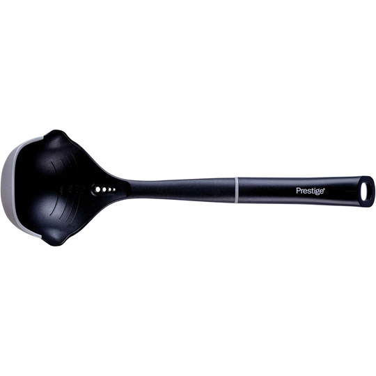 Prestige 2in1 Kitchen Silicone Edge Tools - Ladle, Heat Resistant, Dishwasher Safe, Non-scratching