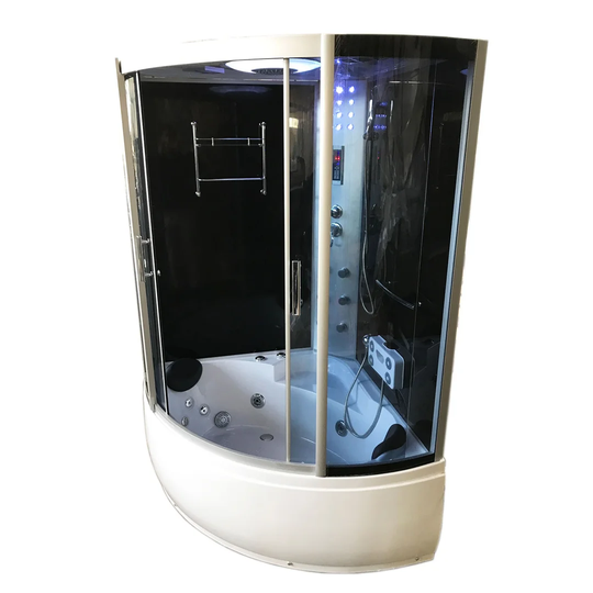 Milan Whirlpool Bath Tub Spa Whirlpool Shower 130 x 130cm Hot Tub