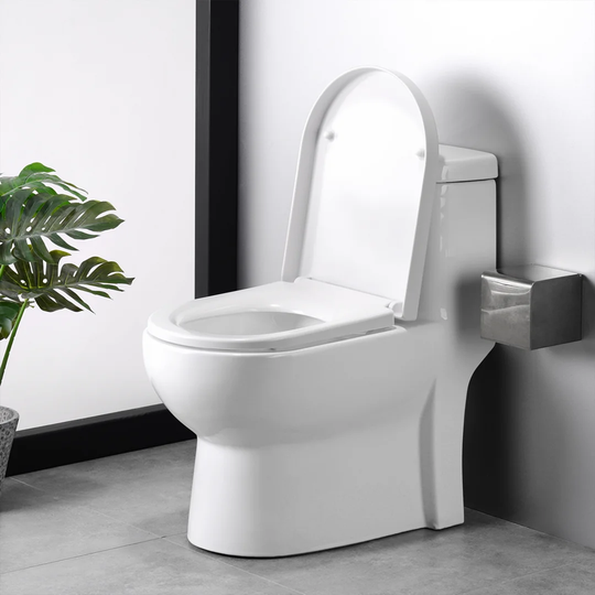 Abnehmbarer WC-Sitz Mit WC-Deckel, WC-Deckel, Antibakteriellem Gurt-Soft-Closing Und Slow-Drop-System.