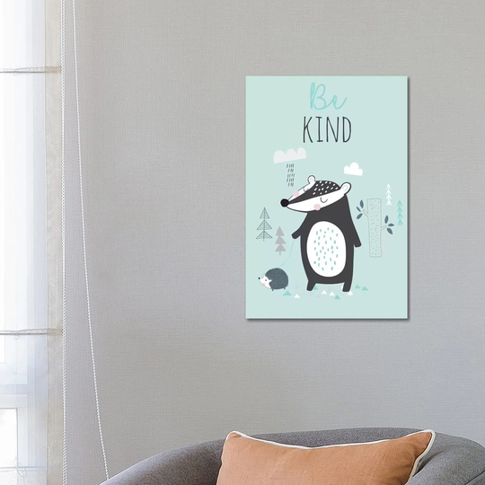 Baby Woodland Friends II by Angela Nikeas - Wrapped Canvas Painting