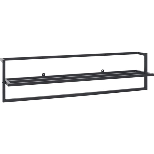 Vidaxl - Towel Rack Black 95x25x22 cm Iron Black