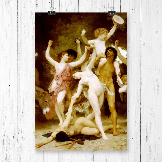 'Youth of Bacchus' by William Adolphe Bouguereau Graphic Art