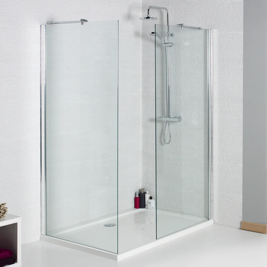 Kartell KV8 760mm Wide Chrome Wetroom Shower Panel