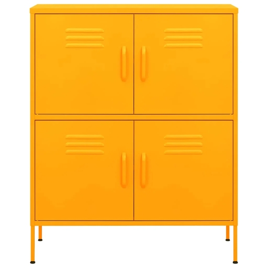 Tassone 4 -Door 4-Shelf Storage Cabinet