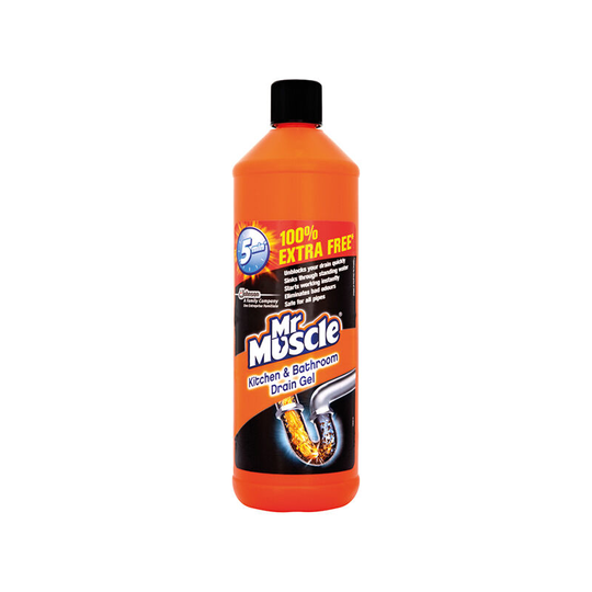Mr Muscle Max Drain Unblocker Kitchen & Bathroom 1L