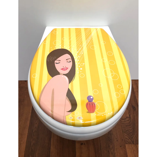 Cortina Shower Toilet Seat Sticker