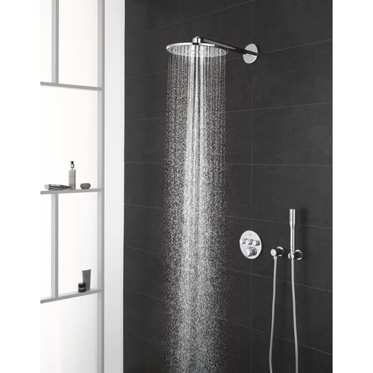 GROHE Grohtherm SmartControl Perfect Shower Set with Rainshower SmartActive 310 head shower (2 sprays), hand shower (1 spray) and thermostat, chrome,