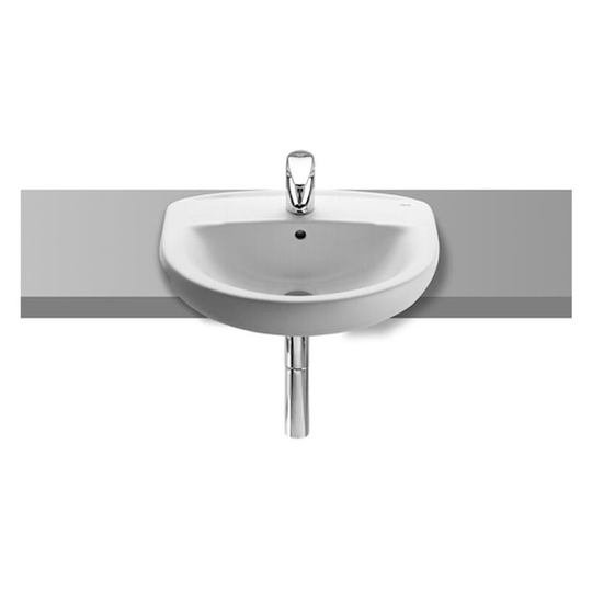 Roca - Laura Semi-Recessed Basin 510mm Wide 1 Tap Hole