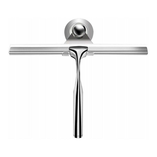Shower raclette, stainless steel scraper, with replaceable wiper broom, used for the bathroom window scraper, used for cleaning the bathroom mirror