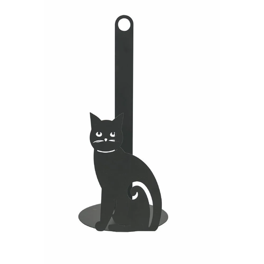 Black Cat Free-Standing Paper Towel Holder