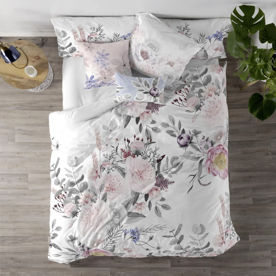 Tod Multicolour Cotton 150 TC Traditional Duvet Cover Set