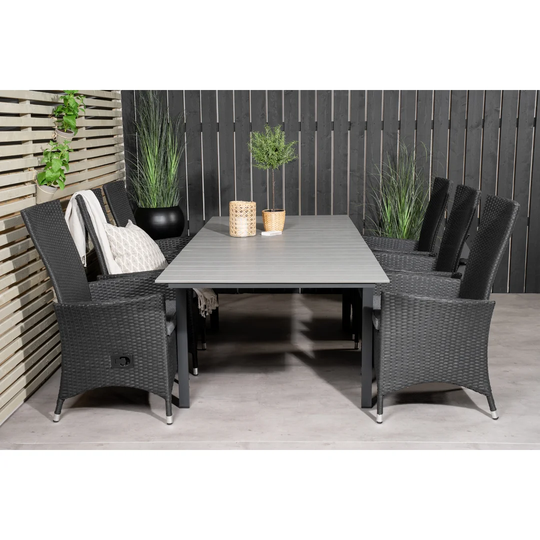 Aldrige 6 Seater Dining Set with Cushions